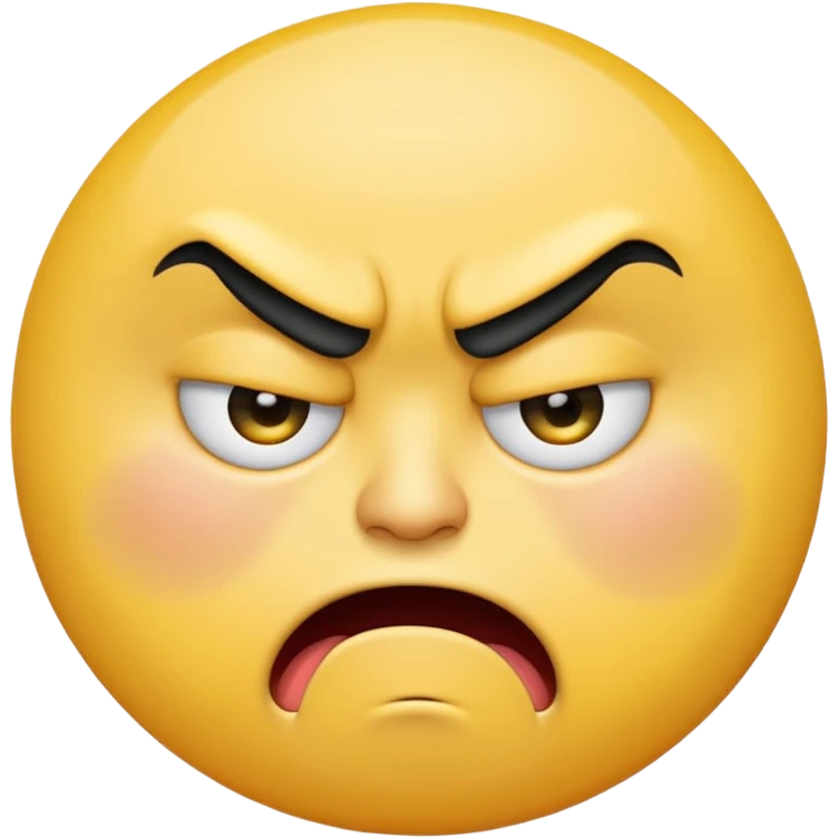 Swearing face yellow circle emoji