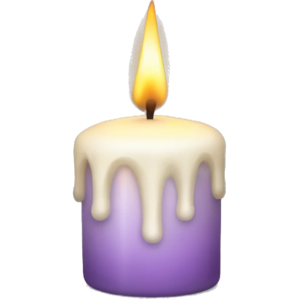 Realistic candle emoji