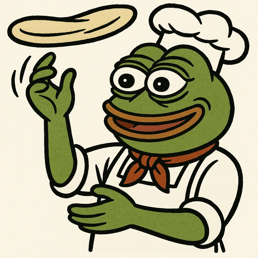 smiling Italian chef spinning pizza dough emoji