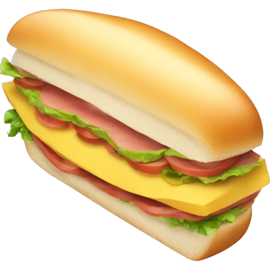 half sub sandwich emoji