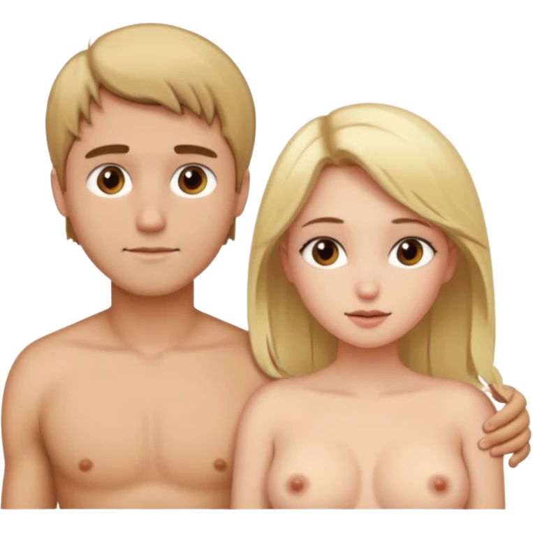men and girl having sex . she is naked boobs emoji