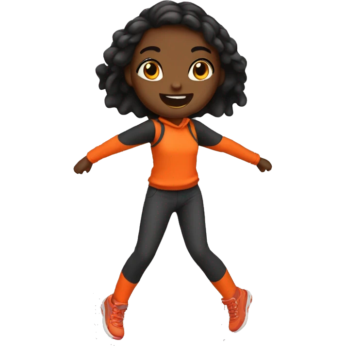 Volcano jumper girl emoji