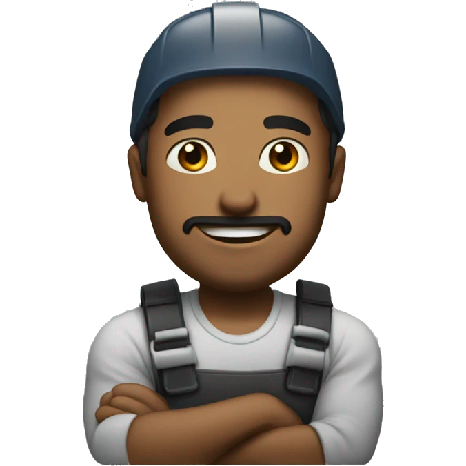 a budybuilder possing emoji