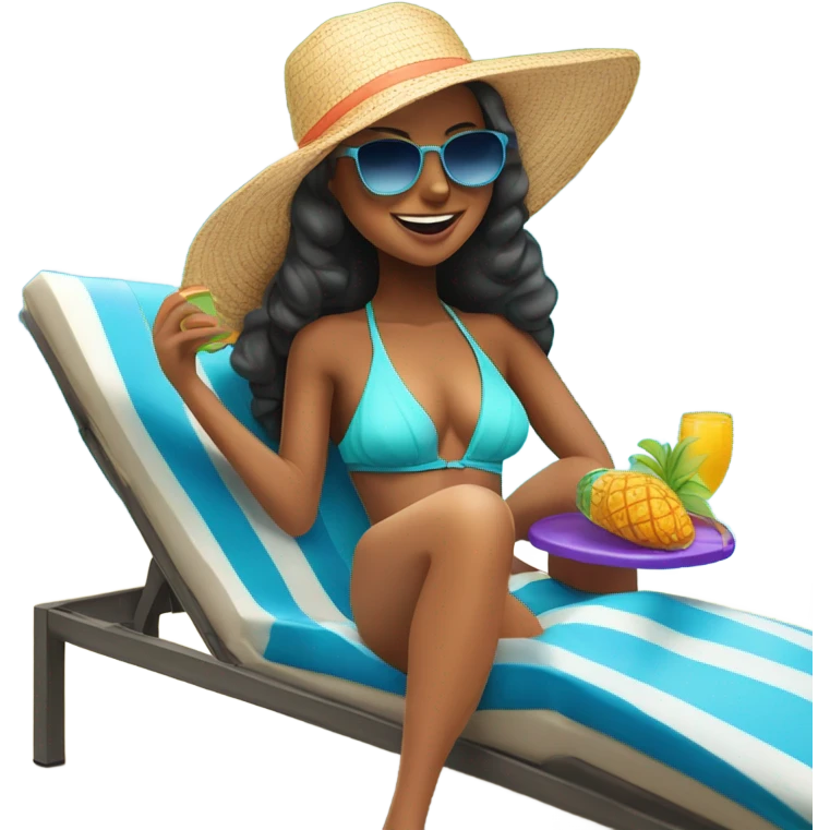 pool day girlie  emoji