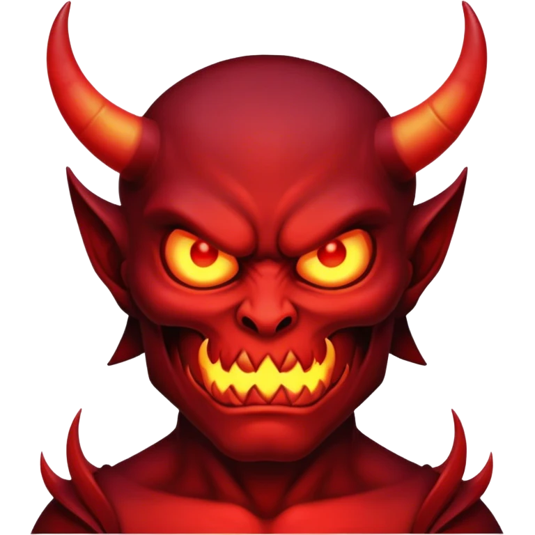 H with demon around it emoji