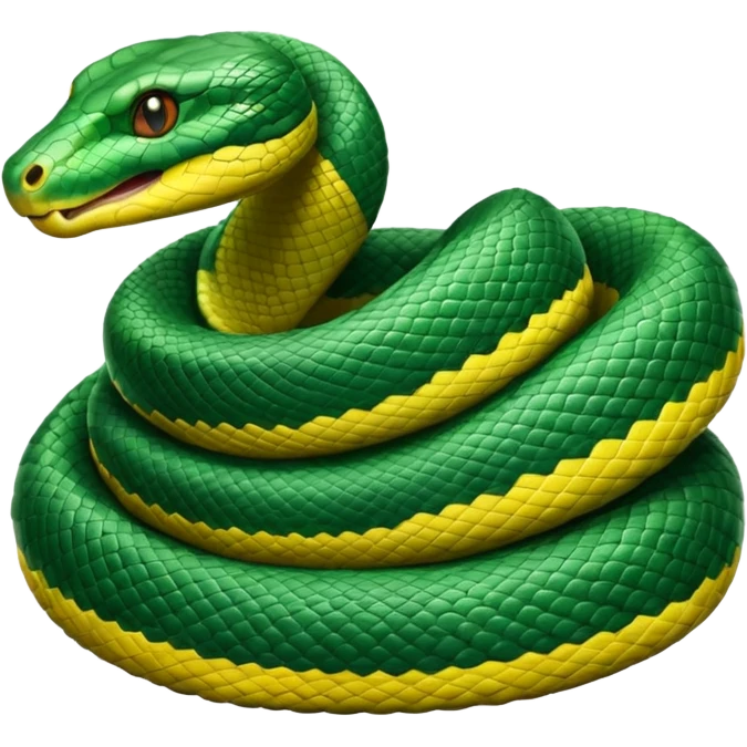 Anaconda coiled up emoji