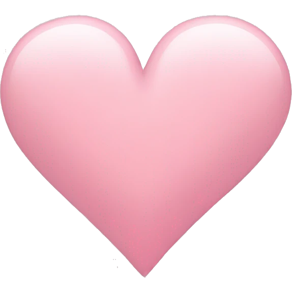 Soft Pink Heart Shape emoji