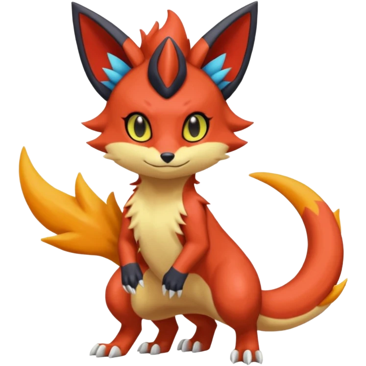 Torracat-Amaura-
Salandit-Fennekin-Fakémon-Digimon-fusion (full body) emoji