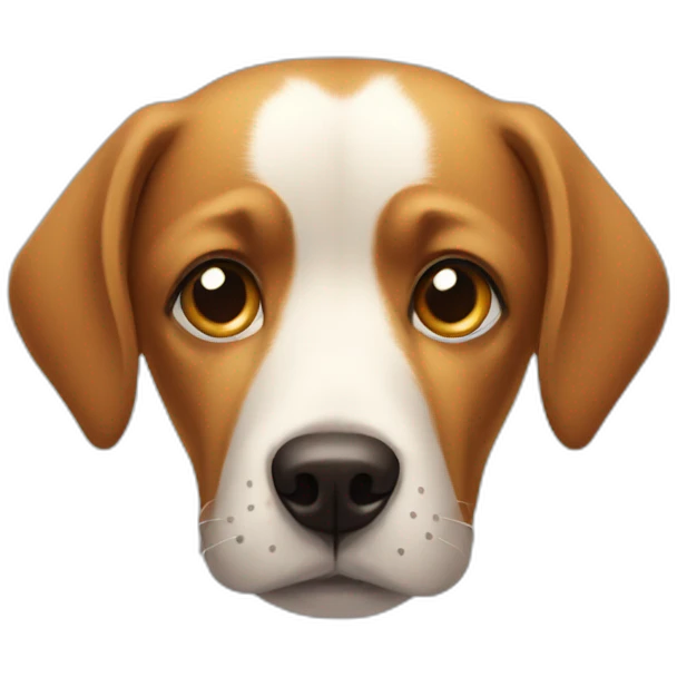 Dog side-eyeing someone emoji