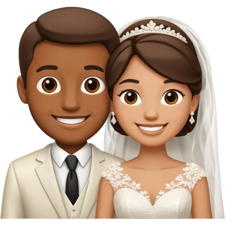 Bride and groom emoji