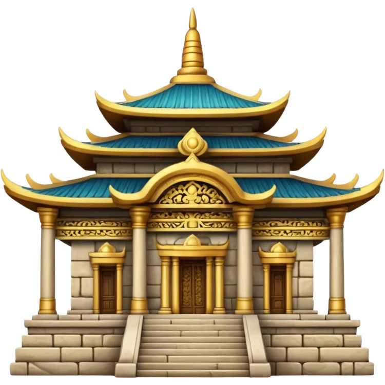 Temple, asian emoji