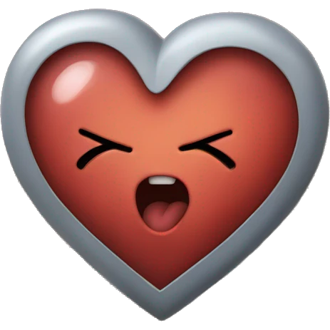 Heart pounding out of chest  emoji