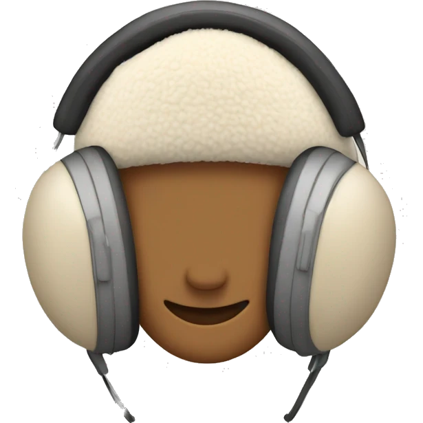 beige sherpa earmuffs emoji