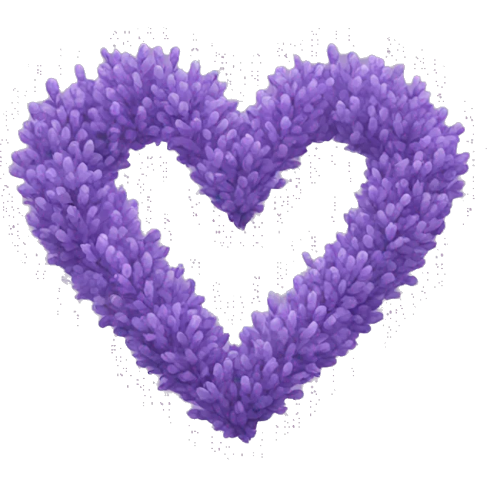 Lavender heart emoji