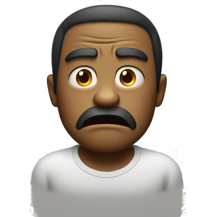 Angry and confused emoji