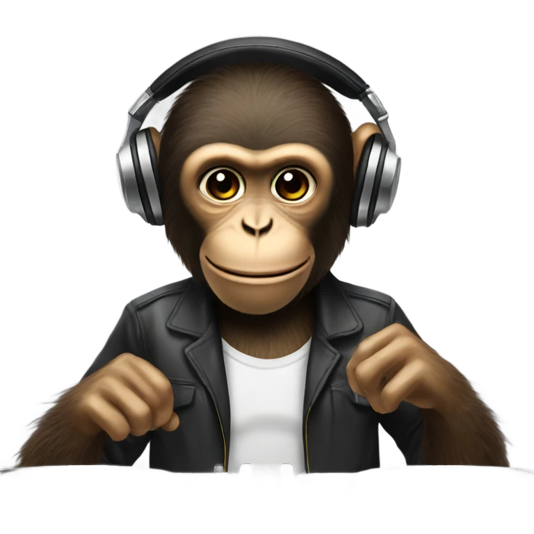 Monkey djing emoji