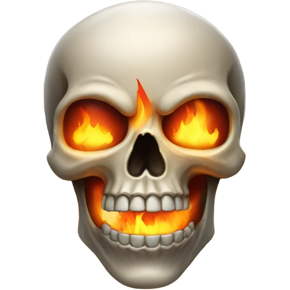 skull on fire emoji