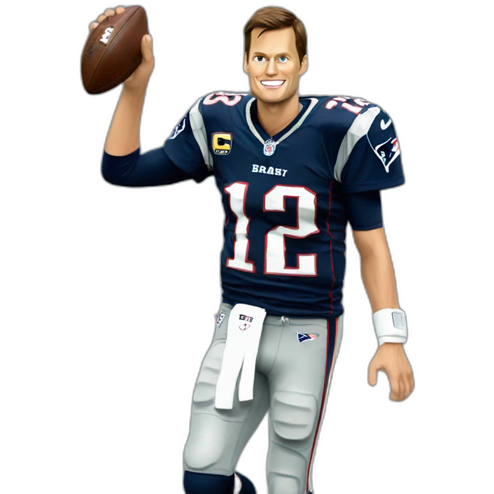Tom brady waving emoji