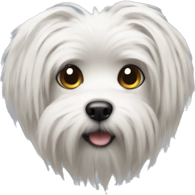 Tiny wired hair dog emoji