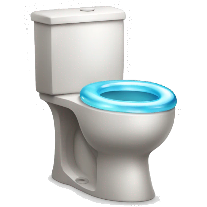 toilet with big bubbles emoji
