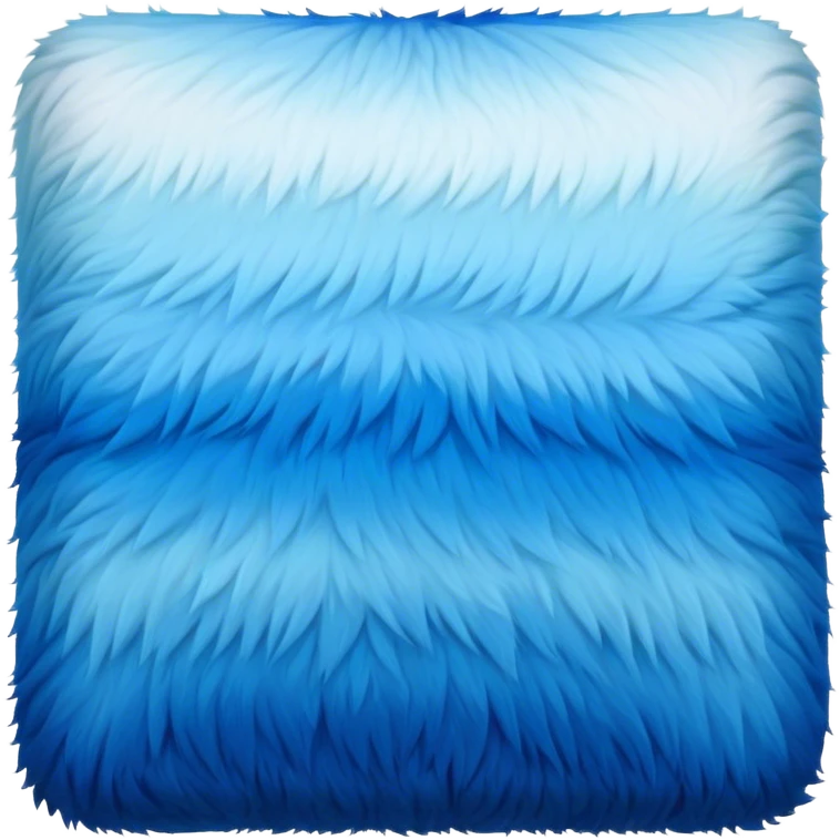 Blue fur blanket square ombre emoji