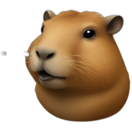 a capybara smoking a cigarette emoji