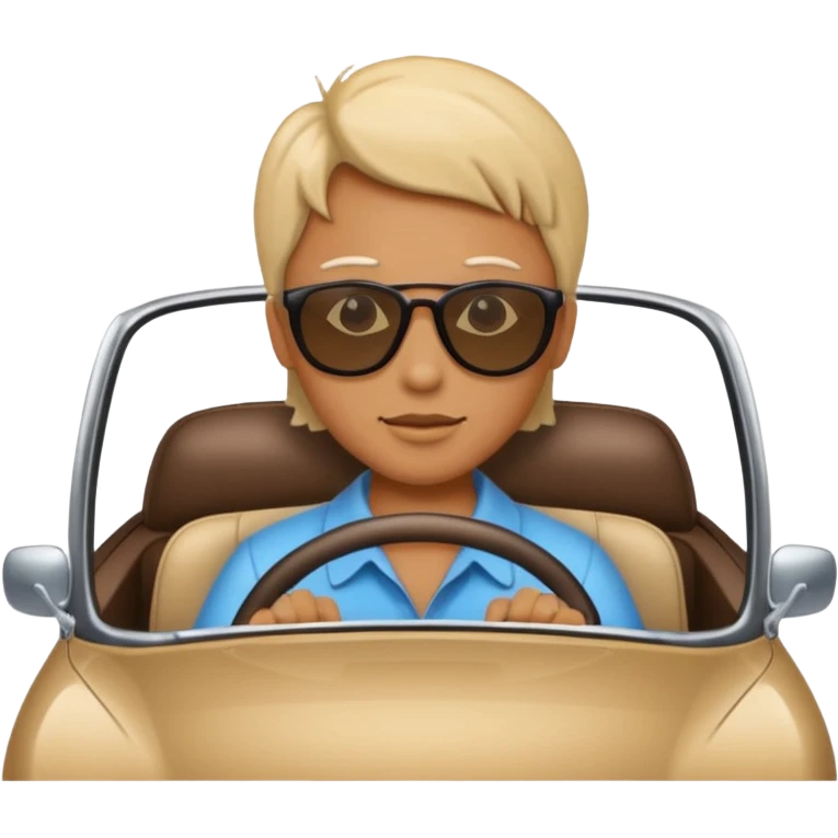 Simit araba kullanıyor emoji