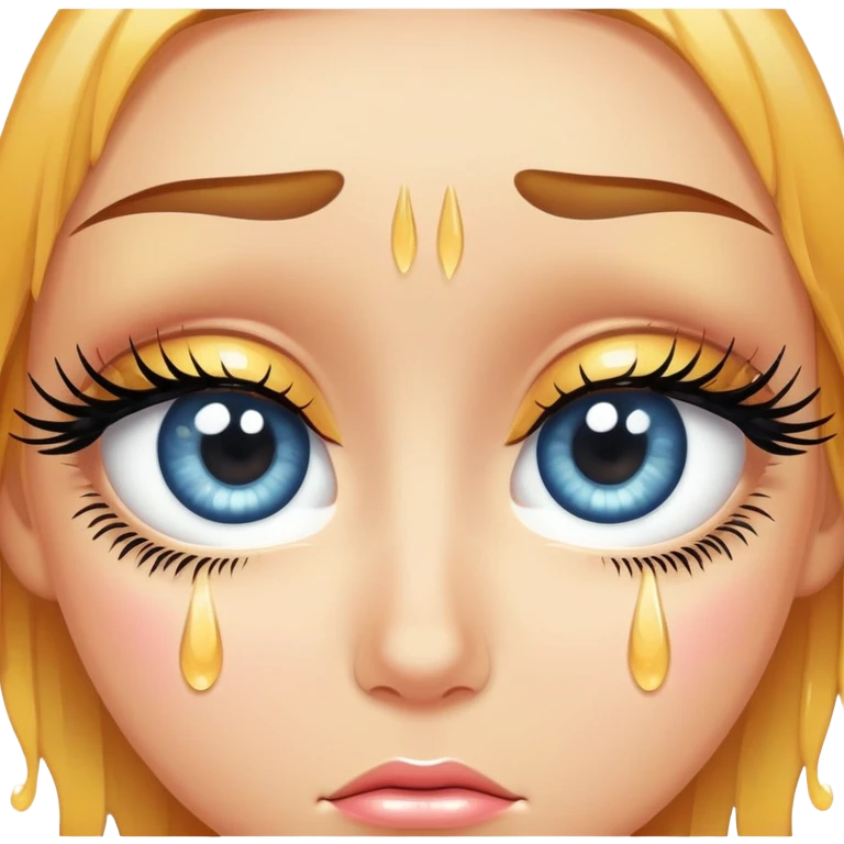 girly eyes with tears emoji