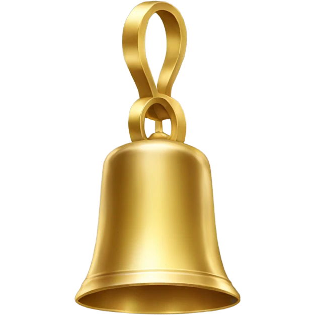 Gold Celebration bell emoji