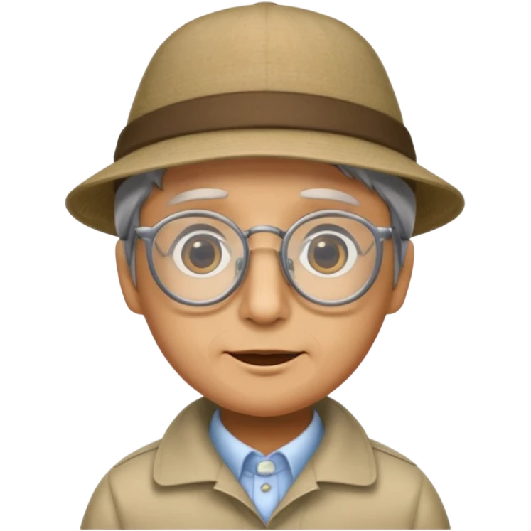 
anchovy wearing glasses and a hat emoji