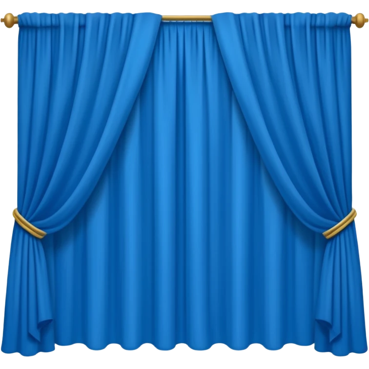 blue curtain simpe emoji