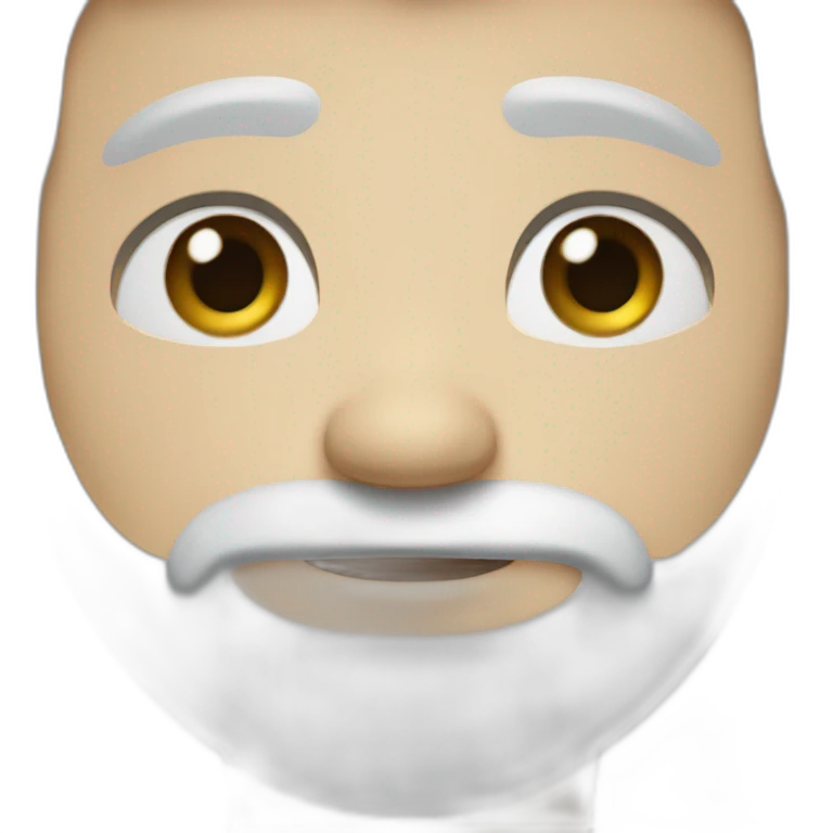 fifty white Man beard short hair blue eyes emoji