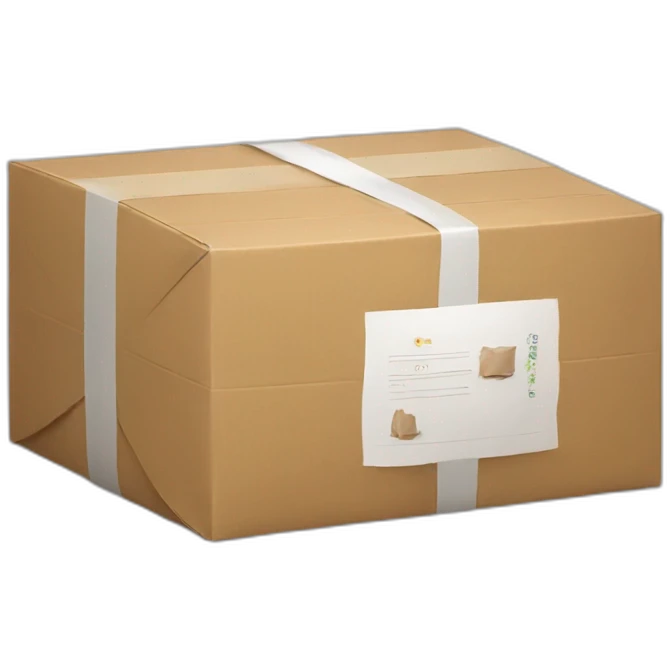 package with the inscription kolezhanka.shop emoji