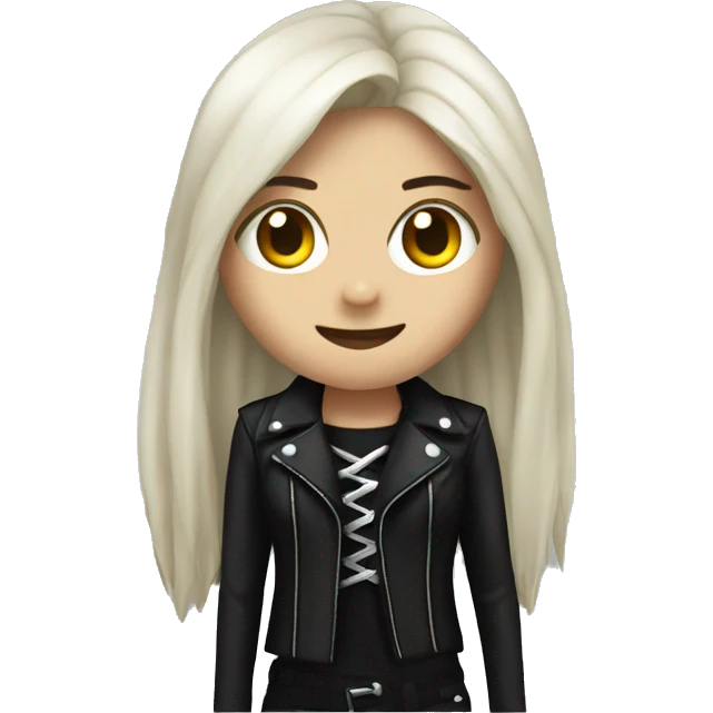 goth metallica girl celebrating birthday  emoji