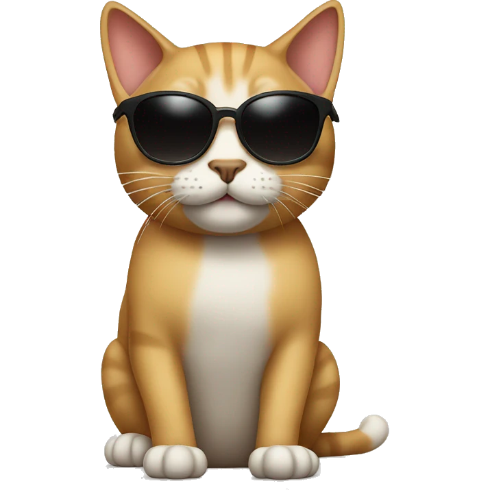 Cat with sunglasses emoji