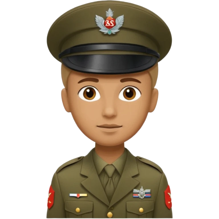 Soldaten in uniform der salotiert und den SAS Buchstaben auf der Mütze und Uniform emoji