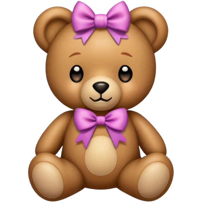 Osito con un moño emoji
