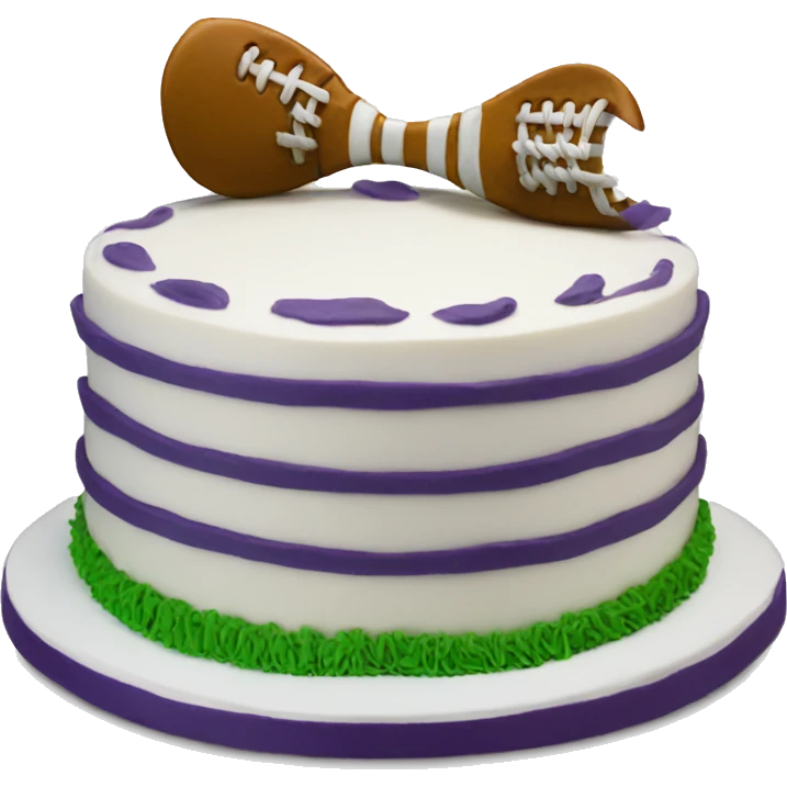 Lacrosse birthday cake emoji