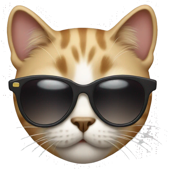 Cat with sunglasses emoji