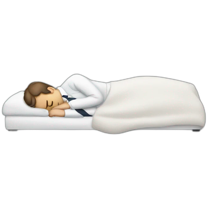 Macron sleeping emoji