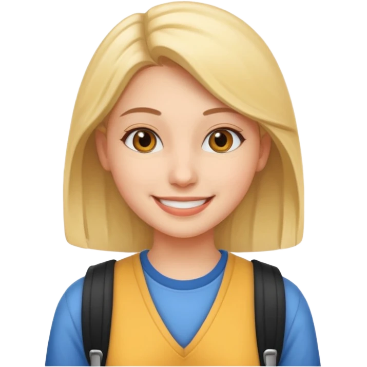 a female college student emoji