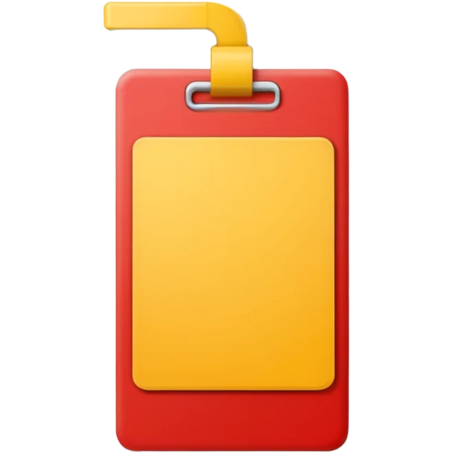red and yellow card emoji