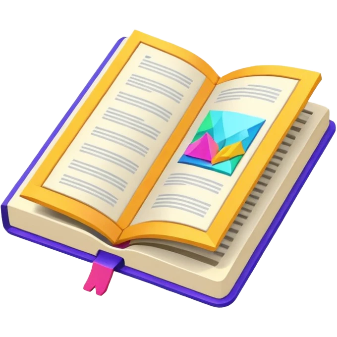 low poly JOB BOOK emoji