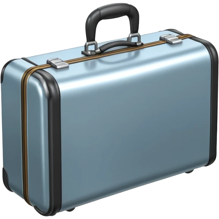 3D icon of a suitcase , accented with #FF3D00, representing taking paid leave. Minimal and modern. emoji