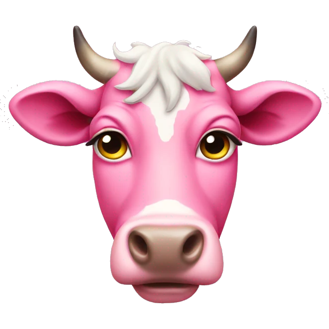 pink cow emoji