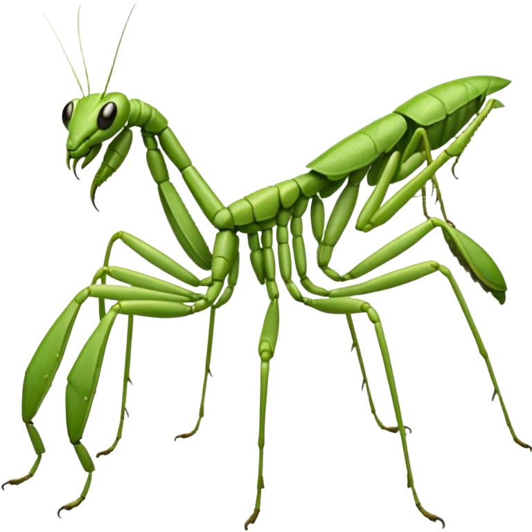 Preying Mantis with Six legs and two front arms emoji