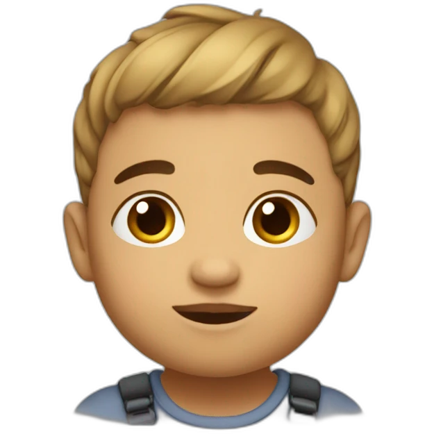 Bébé qui boude emoji