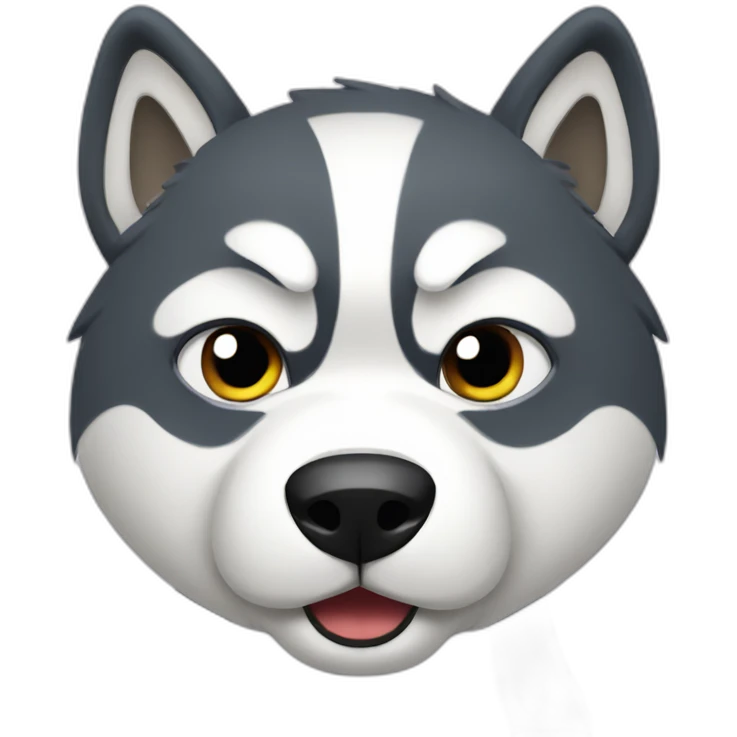 Angry husky emoji