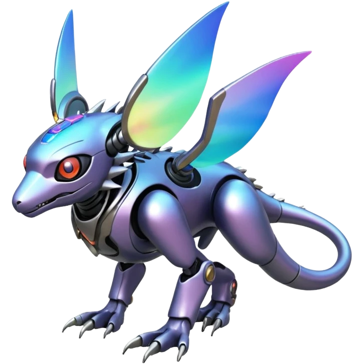  exotic futuristic modern cyber-Fakémon-Digimon-Trico-creature emoji