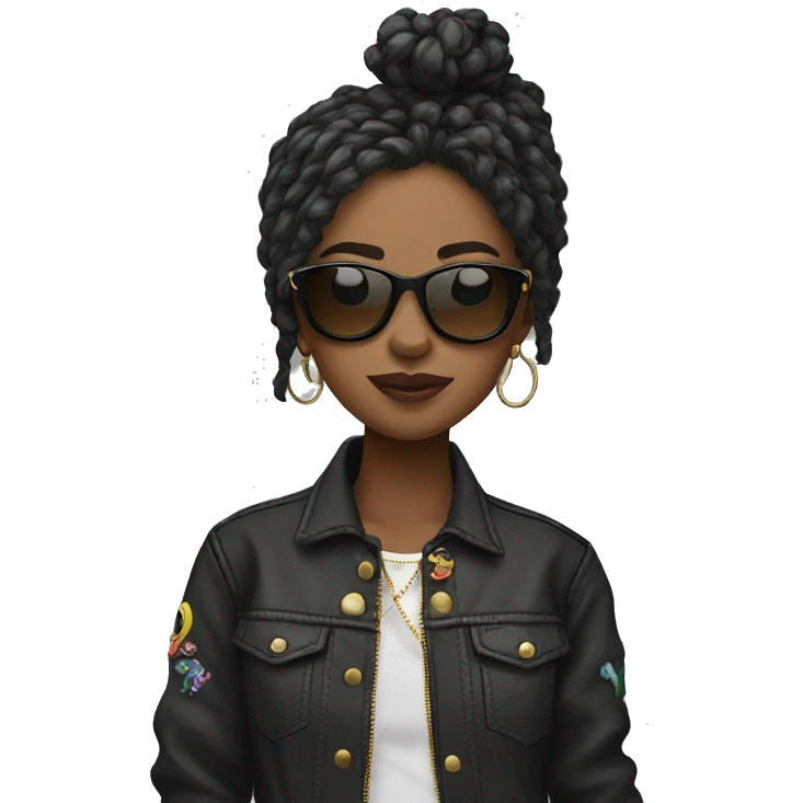 2 girls cool rock  emoji